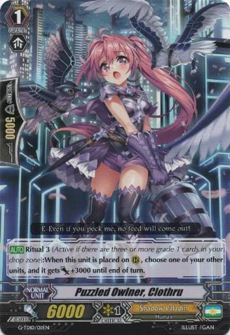 Puzzled Owlner, Clothru