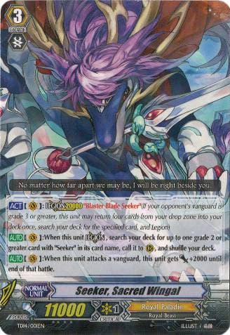 Seeker, Sacred Wingal