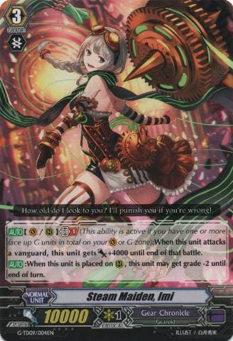 Steam Maiden, Imi