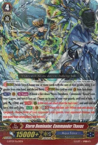 Storm Dominator, Commander Thavas
