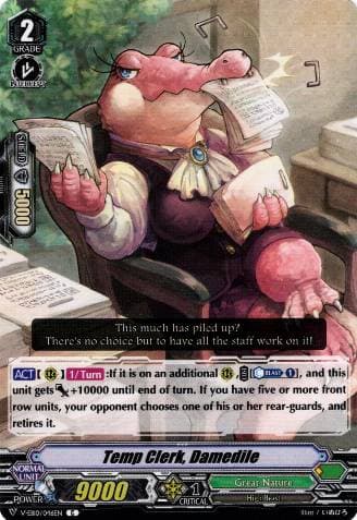 Temp Clerk, Damedile