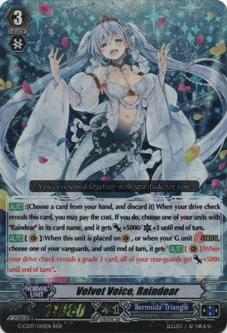 Velvet Voice, Raindear (Stride Bonus)