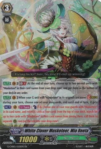 White Clover Musketeer, Mia Reeta