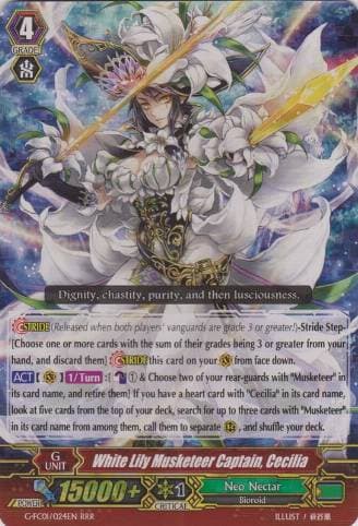 White Lily Musketeer Captain, Cecilia