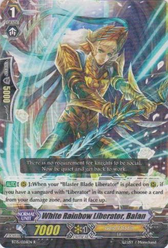 White Rainbow Liberator, Balan