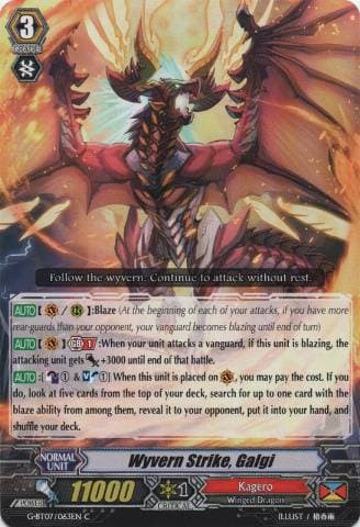 Wyvern Strike, Galgi