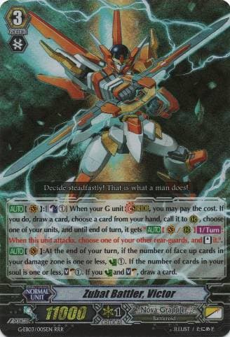 Zubat Battler, Victor
