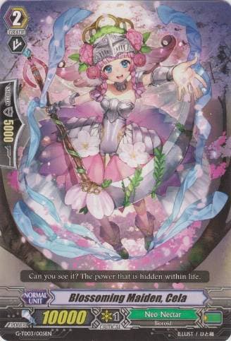Blossoming Maiden, Cela