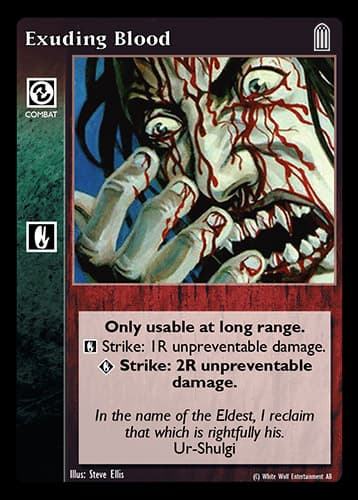 Exuding Blood