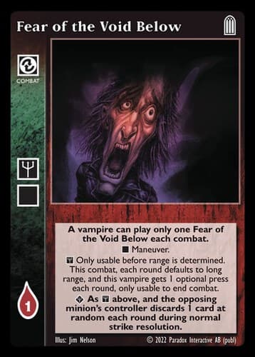 Fear of the Void Below