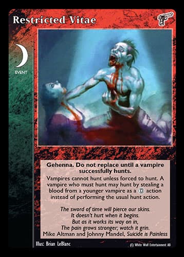 Restricted Vitae