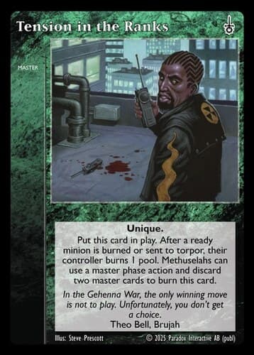 Tension in the Ranks