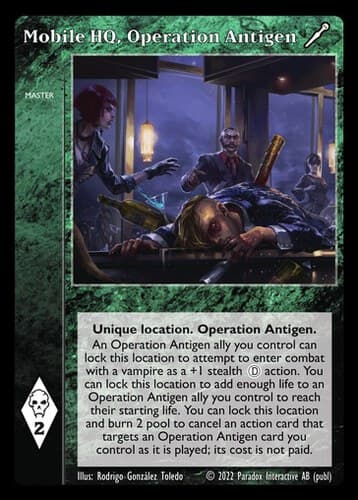 Mobile HQ, Operation Antigen