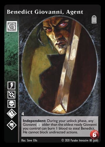 Benedict Giovanni, Agent