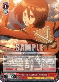 "Battle Stance" Mikasa