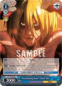 "Overwhelming Power" Female Titan