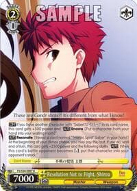 Resolution Not to Fight, Shirou