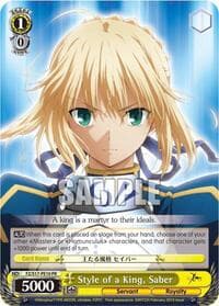 Style of a King, Saber