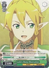 Leafa's Sharp Observation