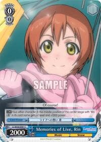 Memories of Live, Rin