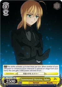 Summoned Heroine, Saber