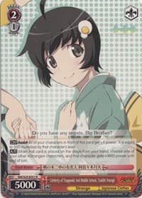Celebrity of Tsuganoki 2nd Middle School, Tsukihi Araragi
