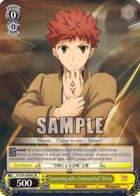"Summoning with a Command Seal" Shirou (SR)