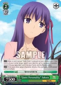 "Quiet Personality" Sakura