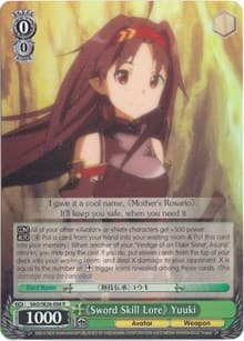 "Sword Skill Lore" Yuuki (Parallel Foil)