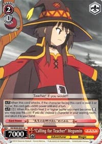 "Calling for Teacher" Megumin