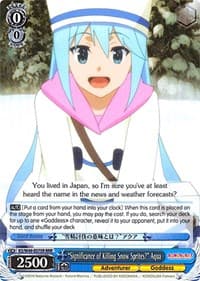 "Significance of Killing Snow Sprites?" Aqua (RRR)