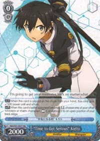 "Time to Get Serious" Kirito