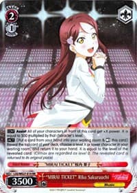 "MIRAI TICKET" Riko Sakurauchi (Parallel Foil)