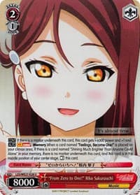 "From Zero to One!" Riko Sakurauchi (Parallel Foil)