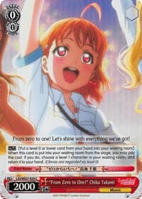 "From Zero to One!" Chika Takami (Parallel Foil)