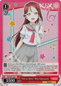 "Aim to Shine" Riko Sakurauch (Parallel Foil)