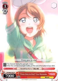 "From Zero to One!" You Watanabe