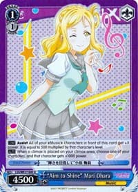 "Aim to Shine" Mari Ohara (Parallel Foil)