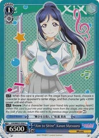 "Aim to Shine" Kanan Matsuura (Parallel Foil)