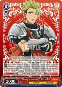"Blessing of Immortality" Rider of Red