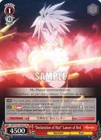 "Declaration of War" Lancer of Red (SR)