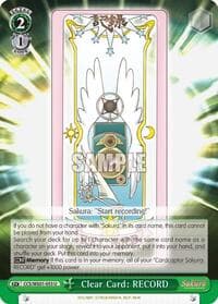 Clear Card: RECORD