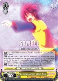 Communication Error, Sora