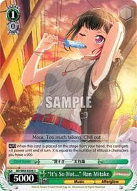 "It's So Hot..." Ran Mitake
