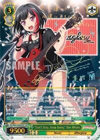 "Don't Stop, Keep Going" Ran Mitake (SSP)