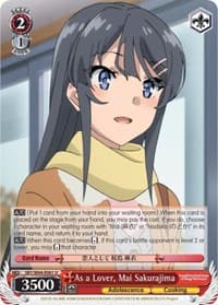 As a Lover, Mai Sakurajima