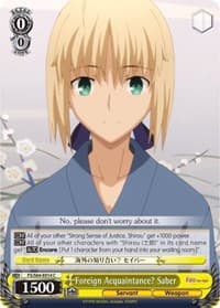 Foreign Acquaintance? Saber