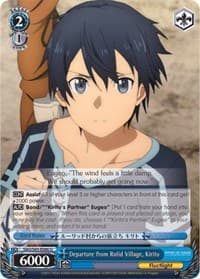 Departure from Rulid Village, Kirito