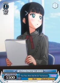 "Now Then, Where Shall We Go?" Dia Kurosawa
