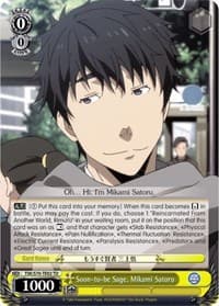 Soon-to-be Sage, Mikami Satoru